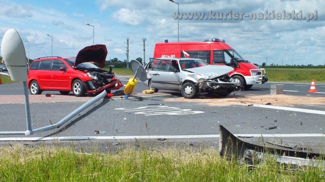 Groźna kolizja na obwodnicy Nakła nad Notecią