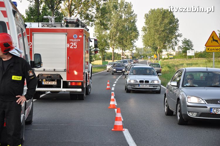 Zdarzenie drogowe przed Rynarzewem