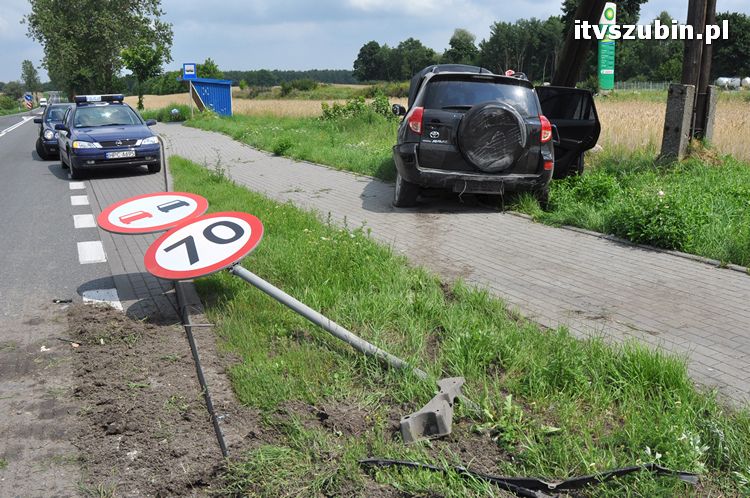 Kolizja drogowa w Wąsoszu na krajowej 5