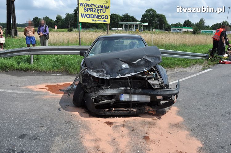 Kolizja drogowa w Wąsoszu na krajowej 5