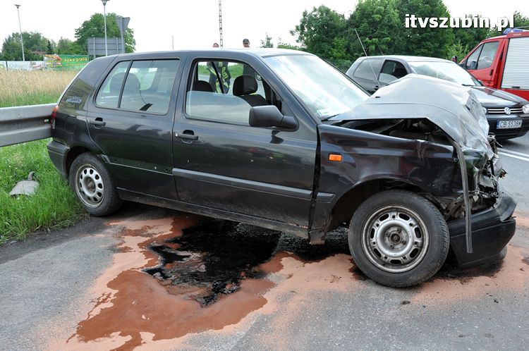 Kolizja drogowa w Wąsoszu na krajowej 5