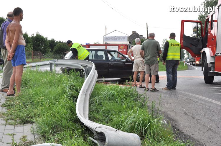 Kolizja drogowa w Wąsoszu na krajowej 5