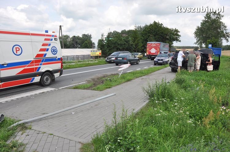 Kolizja drogowa w Wąsoszu na krajowej 5