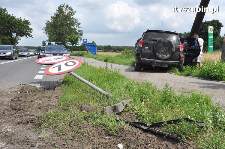 Kolizja drogowa w Wąsoszu na krajowej 5