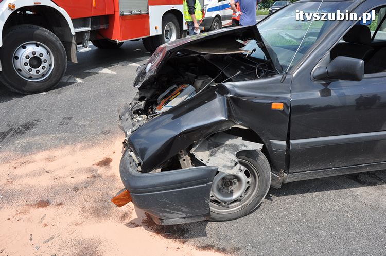 Kolizja drogowa w Wąsoszu na krajowej 5