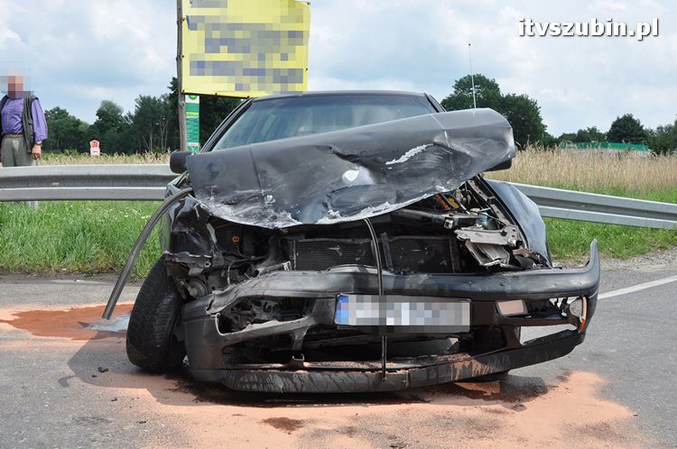 Kolizja drogowa w Wąsoszu na krajowej 5