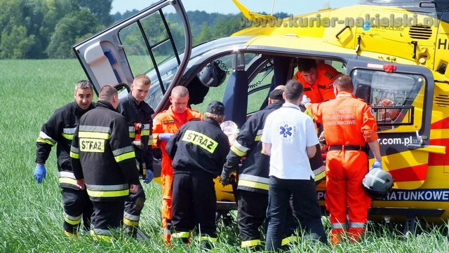 Pięć osób poszkodowanych w wypadku pod Mroczą