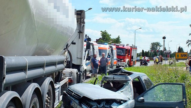 Pięć osób poszkodowanych w wypadku pod Mroczą