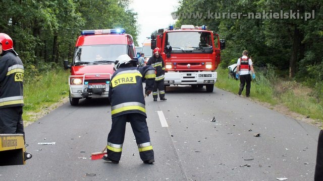 Kolizja drogowa pomiędzy Występem a Potulicami