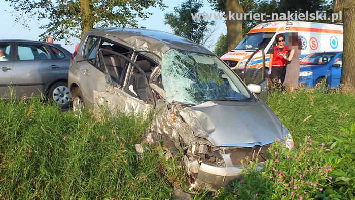Kierująca Toyotą miała dużo szczęścia