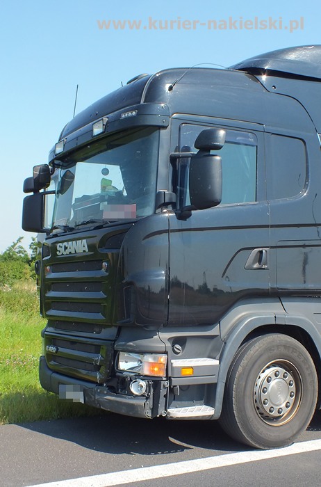 Kolizja na skrzyżowaniu ul. Mroteckiej z drogą krajową nr 10