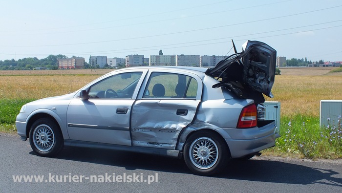 Kolizja na skrzyżowaniu ul. Mroteckiej z drogą krajową nr 10