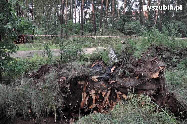 Pięć minut nawałnicy, usuwanie zniszczeń trwało do późnych godzin nocnych