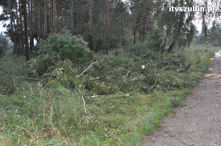 Pięć minut nawałnicy, usuwanie zniszczeń trwało do późnych godzin nocnych