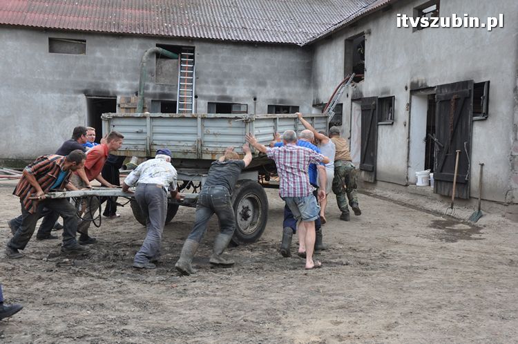 Pożar obory w Wąsoszu