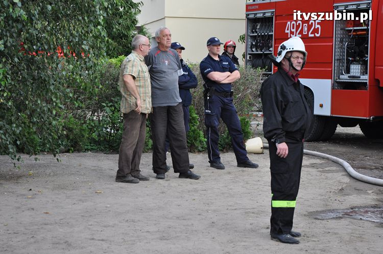 Pożar obory w Wąsoszu