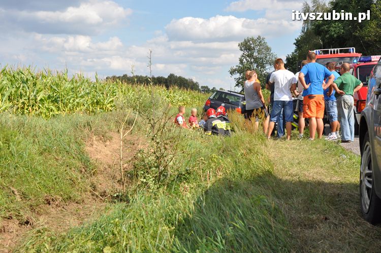 Zdarzenie drogowe na trasie Słupy - Wąsosz