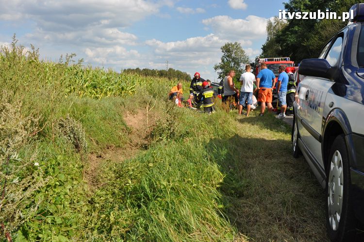 Zdarzenie drogowe na trasie Słupy - Wąsosz