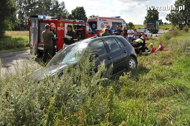 Zdarzenie drogowe na trasie Słupy - Wąsosz