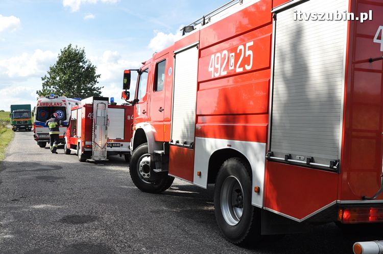 Zdarzenie drogowe na trasie Słupy - Wąsosz