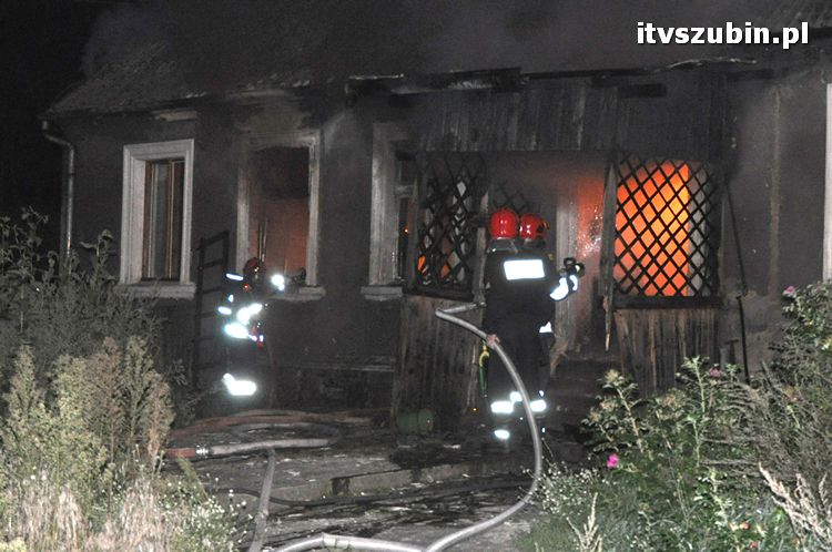 Pożar domu w Smolnikach