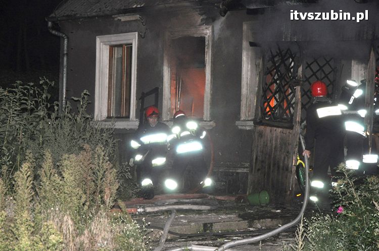 Pożar domu w Smolnikach