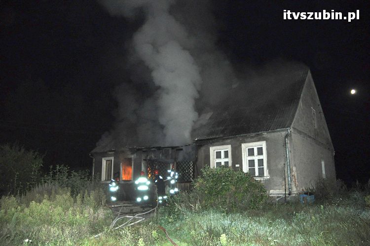 Pożar domu w Smolnikach