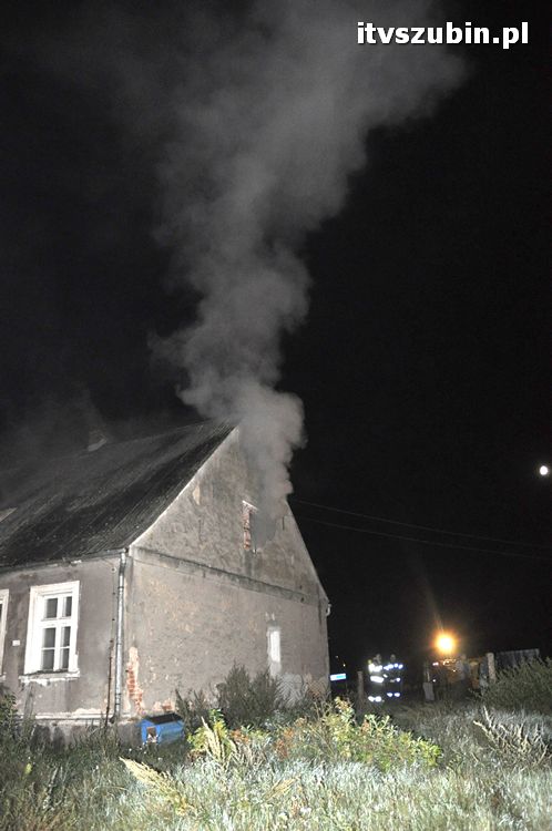 Pożar domu w Smolnikach