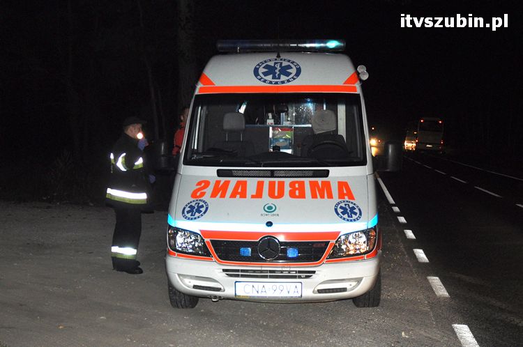 Niegroźne zdarzenie drogowe z udziałem motocyklisty