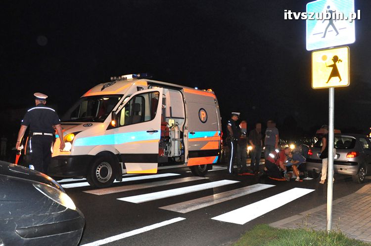 Potrącenie pieszej na przejściu w Zamościu