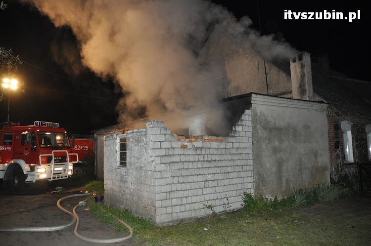 Pożar budynku w Żurczynie