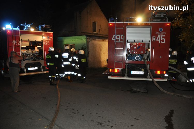 Pożar budynku w Żurczynie