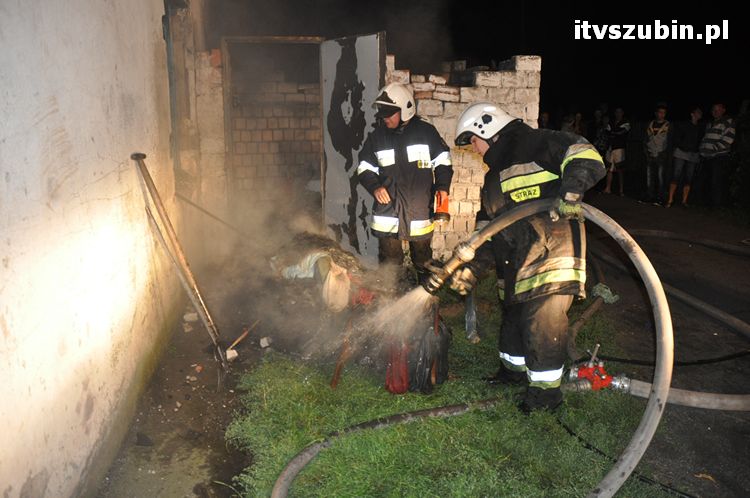 Pożar budynku w Żurczynie
