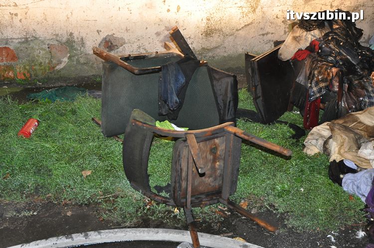 Pożar budynku w Żurczynie