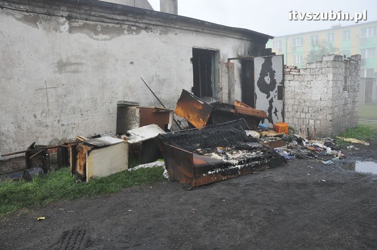 Pożar budynku w Żurczynie