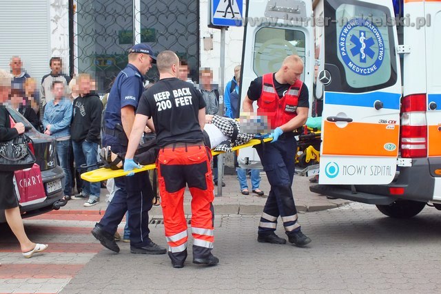 Potrącenie pieszej na pasach w Nakle nad Notecią