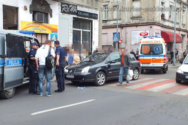 Potrącenie pieszej na pasach w Nakle nad Notecią