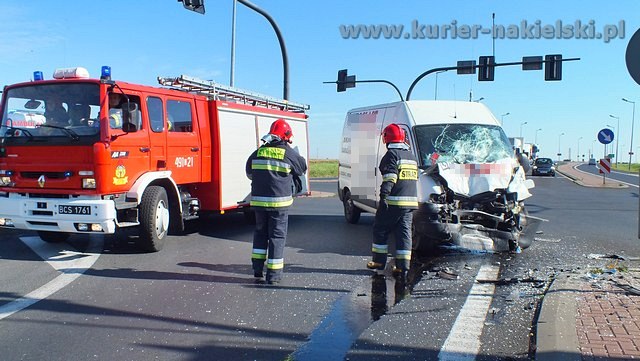 Kolizja na nakielskiej obwodnicy