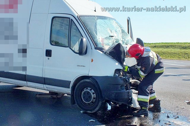 Kolizja na nakielskiej obwodnicy