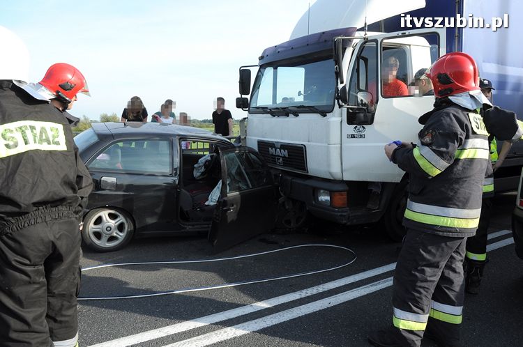 Wypadek w Zamościu na moście