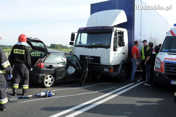 Wypadek w Zamościu na moście