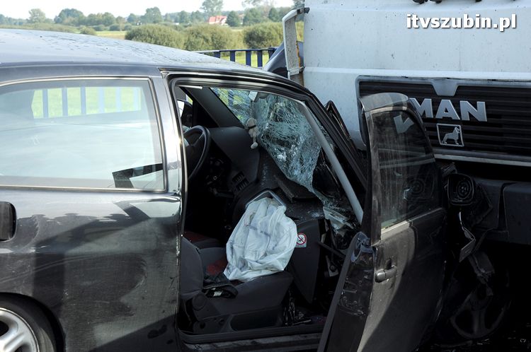 Wypadek w Zamościu na moście
