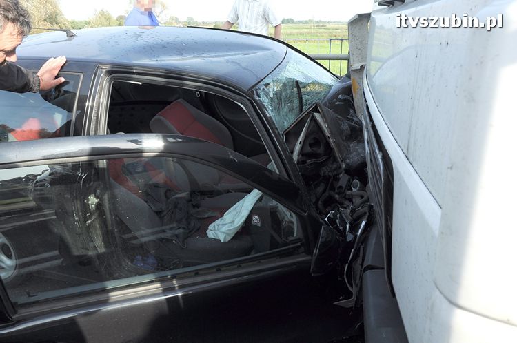 Wypadek w Zamościu na moście
