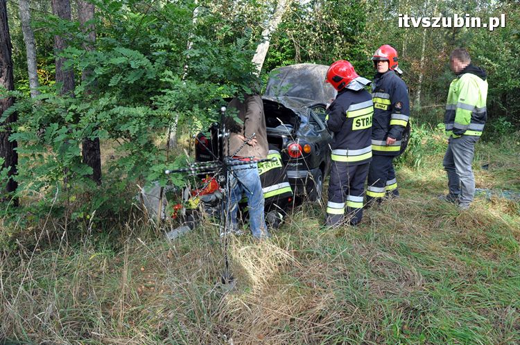 Dachowanie Renault Megane koło Samoklęsk Małych