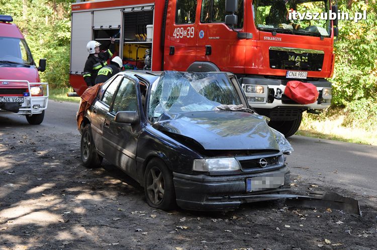 Wypadek pomiędzy Potulicami a Brzózkami