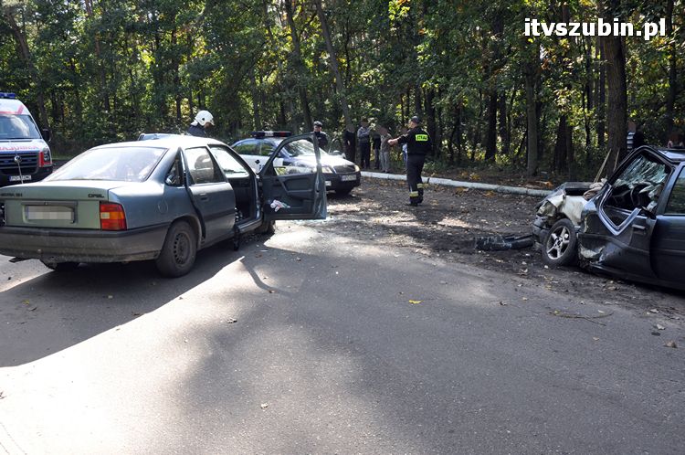 Wypadek pomiędzy Potulicami a Brzózkami