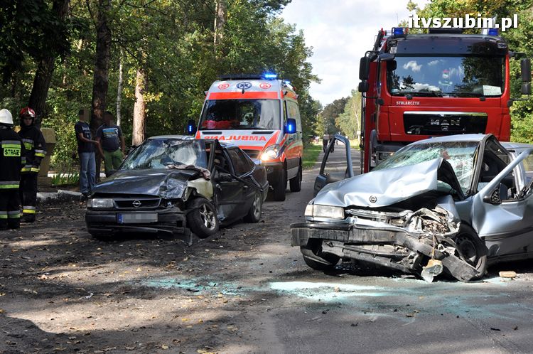 Wypadek pomiędzy Potulicami a Brzózkami