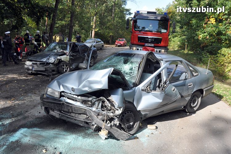 Wypadek pomiędzy Potulicami a Brzózkami