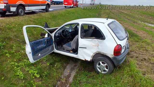 Kolizja na skrzyżowaniu ul. Karnowskiej z krajową 10 w Nakle nad Notecią