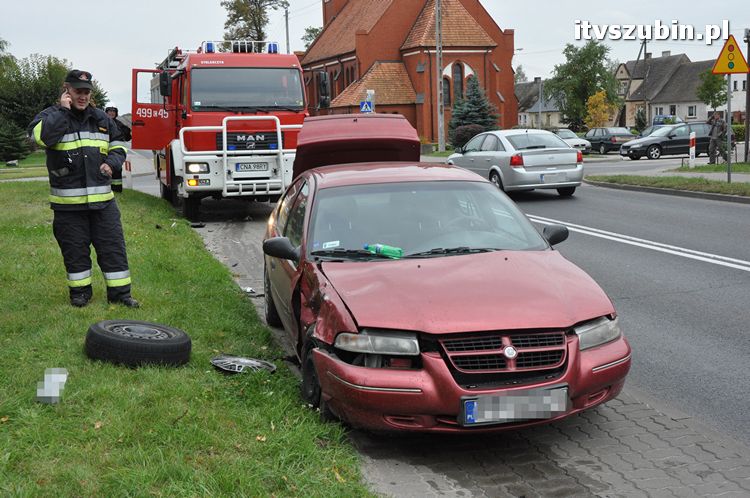 Kolizja w centrum Rynarzewa